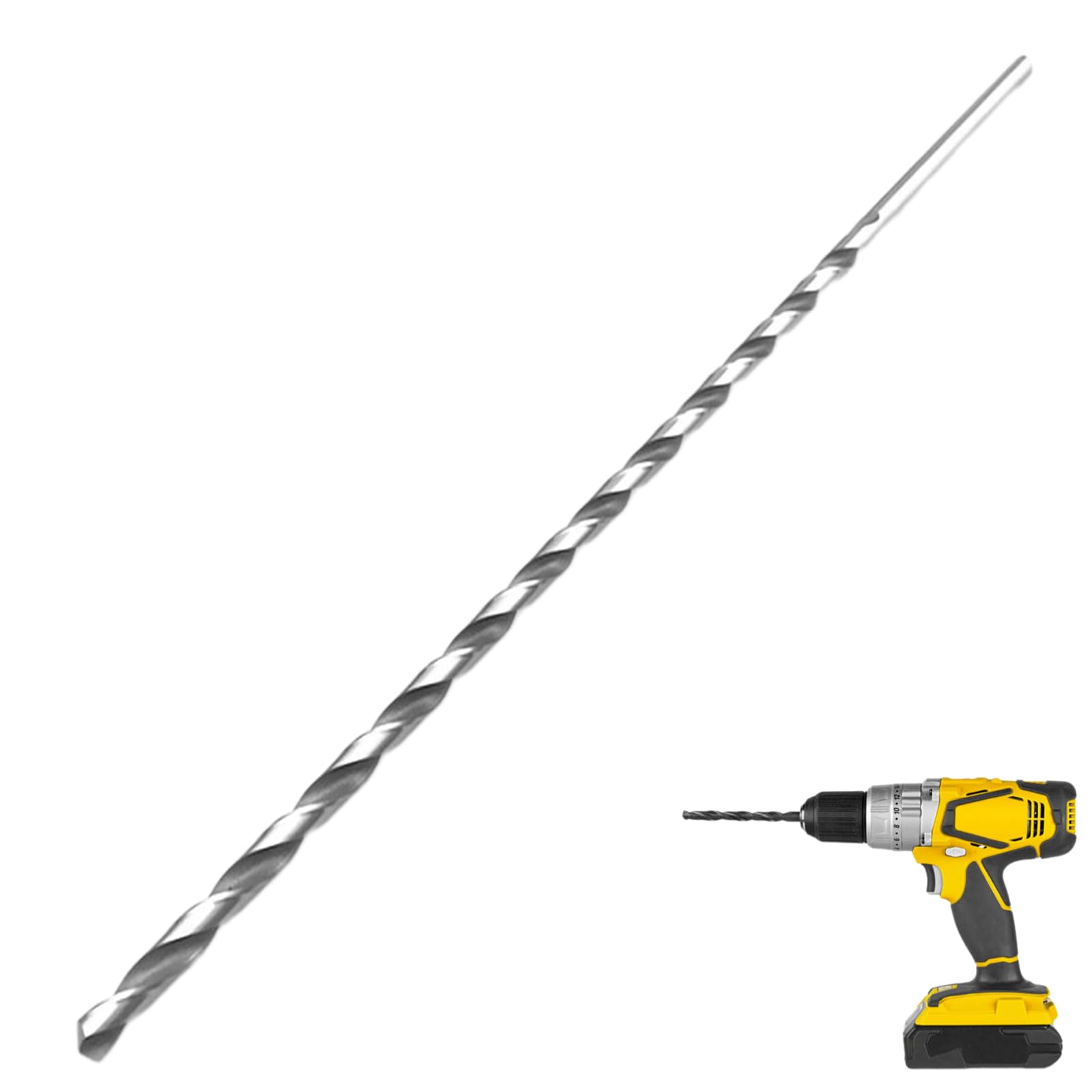 5mm Extra Long Drill Bit 200mm HSS Twist Drill Straight Shank Auger Drill Bit Twist Drill Straight Shank Auger Drill Bit for Wood — image 1