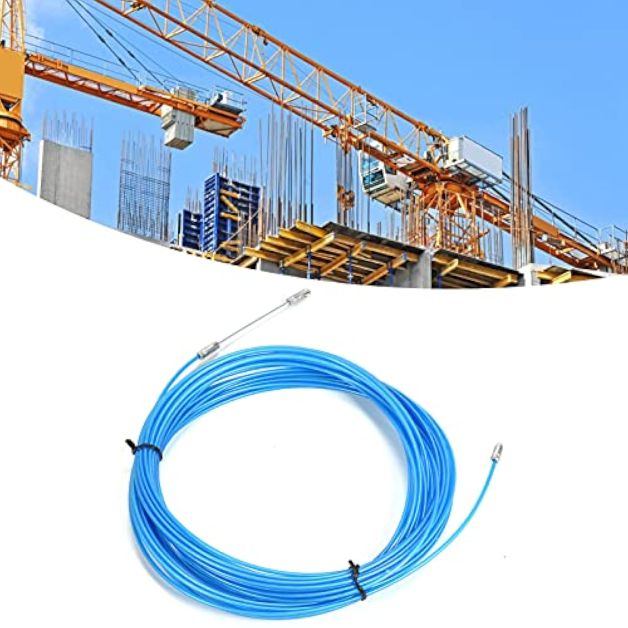 Lifting Rope, Anti-Vibration Steel Cable for Traction, 25m