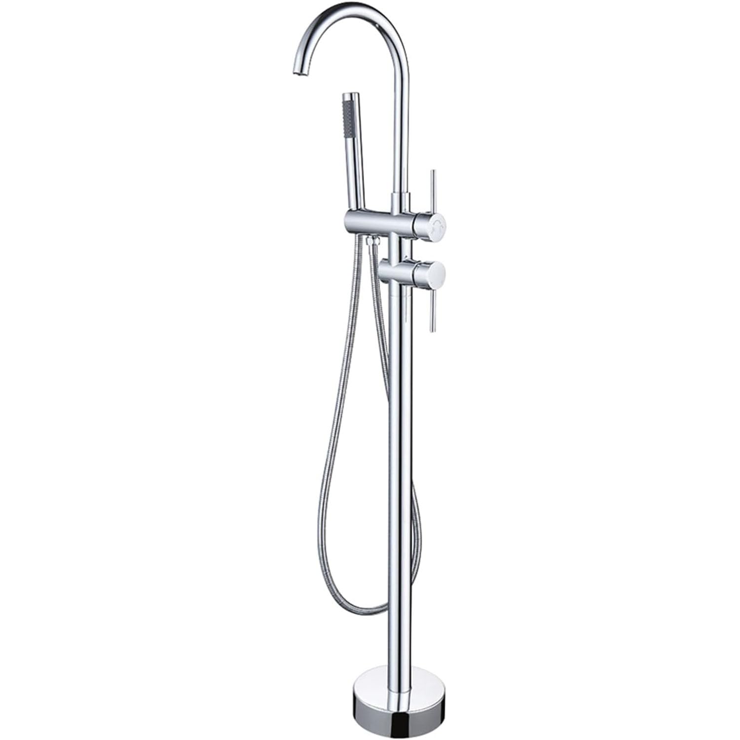 KUNYOS Shower Faucet Freestanding Faucet for Bathtub Single Lever Faucet Shower Mixer Faucet Faucet Shower Set 360° Swivel