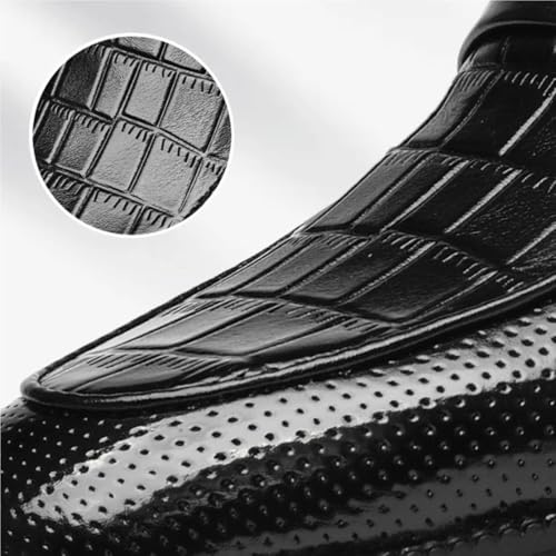 Mens Hollow Cut Oxford Dress Shoes Breathable Leather Formal Slip On Classic Pointed Toe Low Top Comfortable2