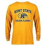 Sport Your Gear Kent State Golden Flashes Retro Distressed Long Sleeve T-Shirt Gold Large