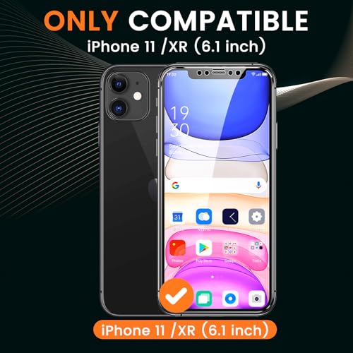 Image of Mr.Shield 360 True Privacy Screen Protector Tempered Glass Guard for iPhone 11 and iPhone Xr, 4-Way Anti-Spy with Easy Installation Kit, 9H Hardness, 3D Curved Edges, Case-Friendly