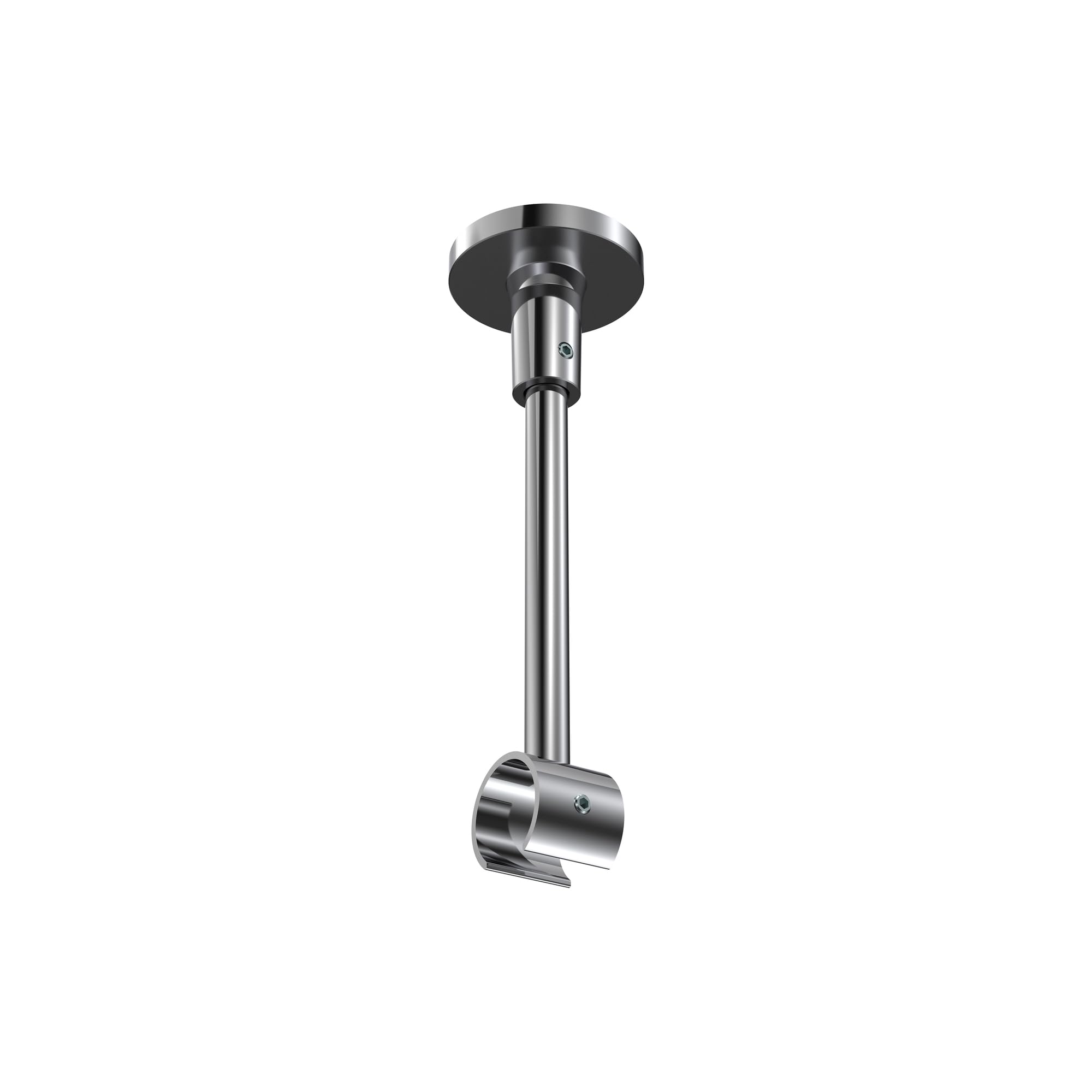 INTERDECO Innenlaufstange 20 mm 1-läufig Messing-Optik/Chrom 360 cm