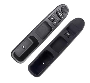 Electric Window Switch Push Button Switch 2Pcs Driver Side + Passenger Side 6pins/13 Pins for Peugeot 207 CC WD 2007-2014 Cabriolet 6.19-4 OEM6554QC 6490HQ