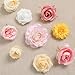 RUIDKUN Artificial Flower Assortment for DIY Centerpiece Arrangement Wedding Hand Bouquet Flower Bouquet Centerpiece Arrangement Party Baby Shower Home Decoration (Pink Yellow)