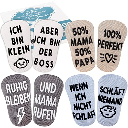 Belloxis Baby Socken Baby Geschenk Junge Mädchen Kindersocken Geschenke zur Geburt Neugeborenen Geschenk Babyparty Geschenk Stoppersocken Kinder Geschenke für Jungs Mädchen
