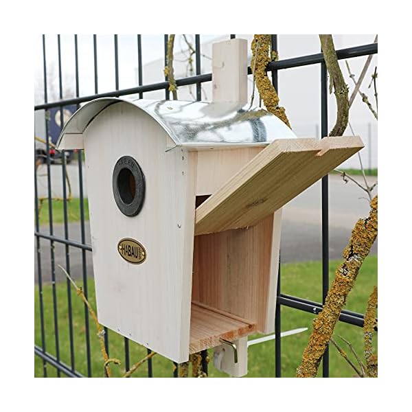 Habau 2963 Nistkasten Runddach, weiß – Bild 6