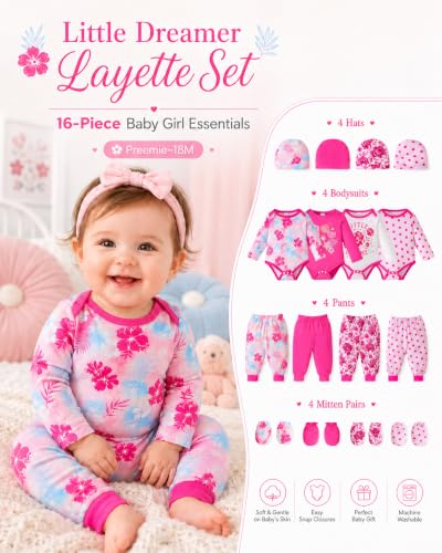 Image of Baby Boy Girl Clothes Preemie Newborn Must Have Infant Essentials Outfits 20 Piece Clothing 0-18 Months