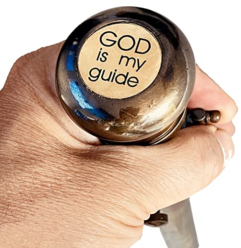 God Guide Spyglass Walking Cane With Hidden Telescope Handle - Full Brass Hollywood Style Walking Stick Religious Christian Gift #TOP2