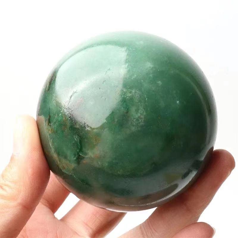 Wholesale Natural Crystal Slab Polish Gemstone Green Moss Agate Rock Slice Primary Stones and Minerals (Size : 55mm-60mm)