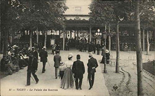 Le Palais des Sources Vichy, France Original Antique Postcard
