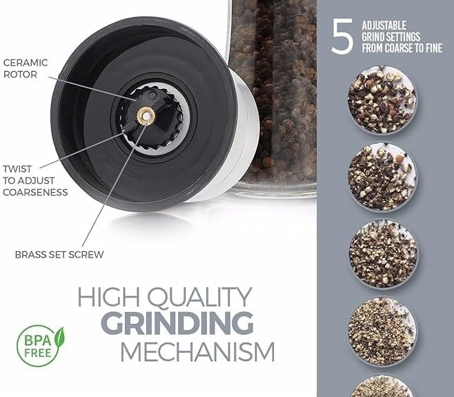 Himalayan Salt with Stainless Steel Glass Gringer, GGSC-01