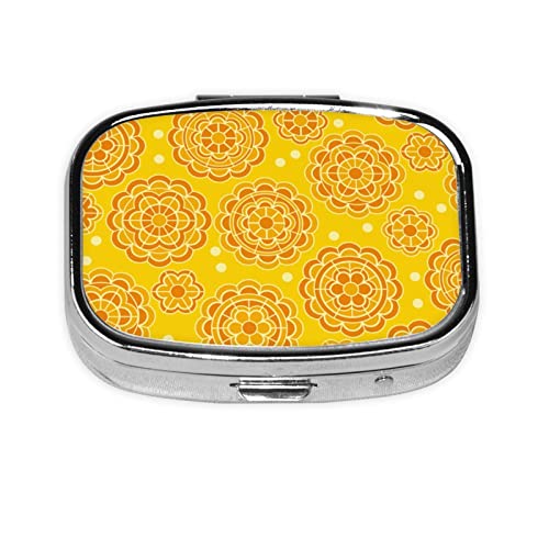 ピルケース 幾何学 花柄 マンダラ 曼荼羅 薬ケース 錠剤ケース 薬入れ スクエアピルボックス ミニ 薬箱 携帯ピルケース 収納ボックス 小物入れ ピルボックス 携帯用 人気 長方形 コンパクト 薄型 小型 おしゃれ くすり整理 収納ボックス かわいい