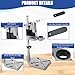 MAOPINER Double Hole Drill Press Stand for Hand Drill, Adjustable Bench Clamp Support Tool with Aluminum Base, Portable Drill Press Adapter for Workbench Repair and DIY Projects