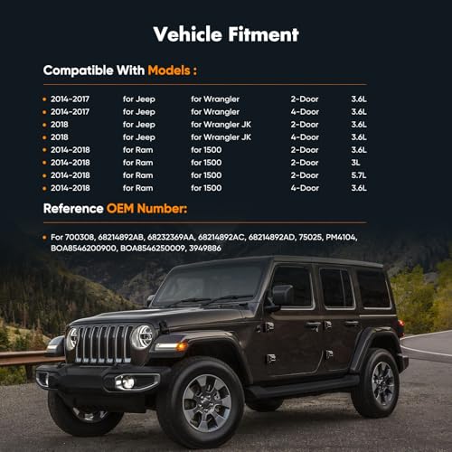 Image of OCPTY Blower Motor Fit Jeep Wrangler /Ram 1500 /Dodge Journey 2014-2020 /14-18 Ram 1500,2019-2022 Classic /2018 Jeep Wrangler JK AC Blower Motor Automotive Replacement 700308 68214892AB 68232369AA 3Pins