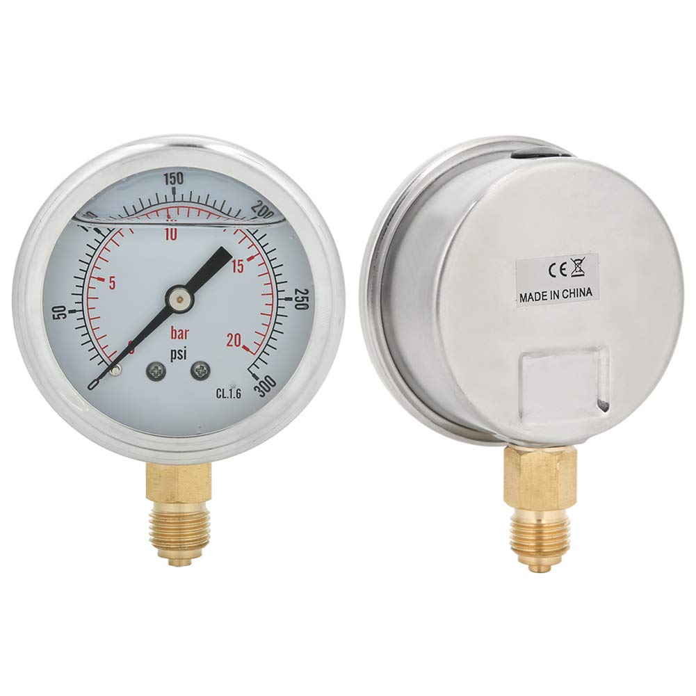TS PGG604 20bar 1 4BSP Y60 Radial Oil Filled Pressure Manometer for Machinery