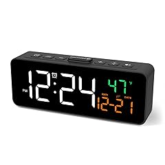 Netzu 3 in 1 Digital Clocks for Living Room with Temperature, Date & Time Display 4 Levels product
