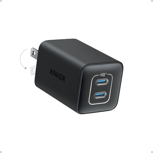 Anker Nano Phone Charger,47W Max 2-Port GaN Fast Charger USB C