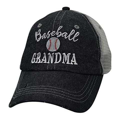 Cocomo Soul Womens Baseball Grandma Hat | Baseball Grandma Cap | Grandma Gift 218 Dark Grey Cover