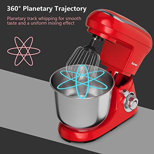 image for COSTWAY Stand Mixer, 6-Speed Tilt-Head Stand Mixer, 500W, Kitchen Elec
