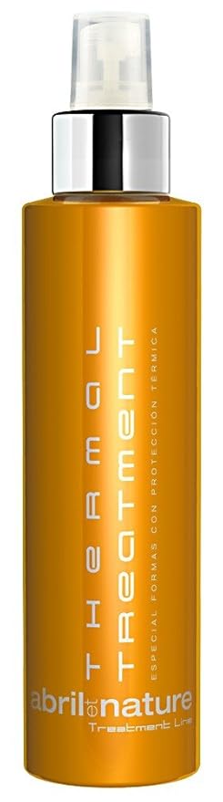 Amazon Com Abril Et Nature Protector Termico Protector Termico Para El Cabello 6 8 Fl Oz Evita Danos Causados Por Alisadores O Secadores De Soplado Tratamiento Reparador Del Cabello