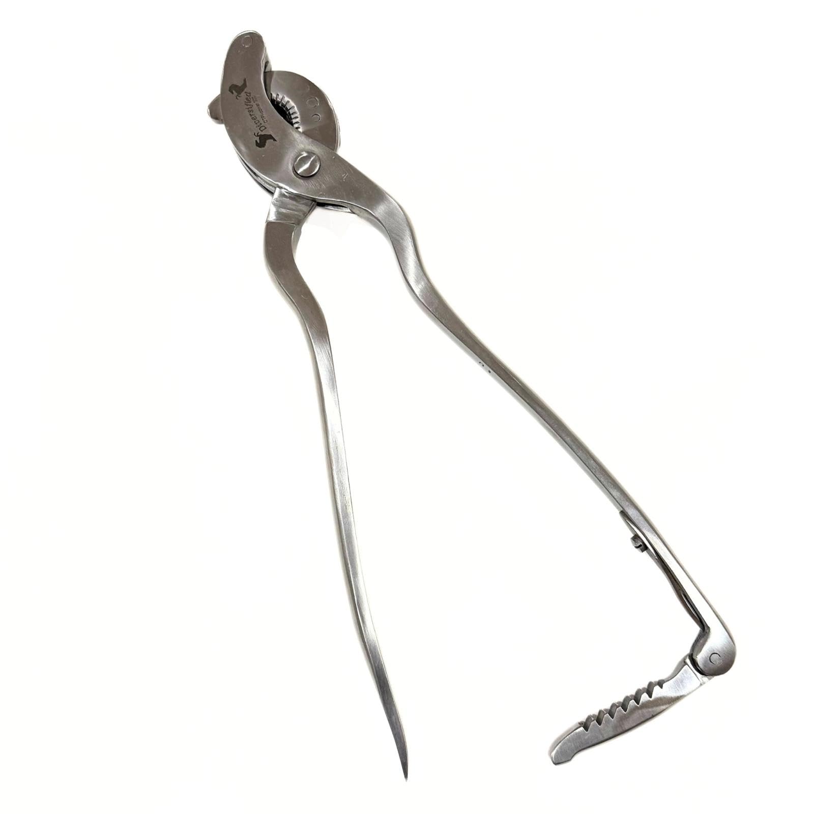Bent Handle with Ratchet Triple Crush 14" Stainless Steel Veterinary Y