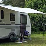 PHATRIP Toldo de Caravana de Camping de 400x250cm, Resistente al Agua y protección UV, para autocaravanas y autocaravanas con toldo Solar al Aire Libre, Color Gris