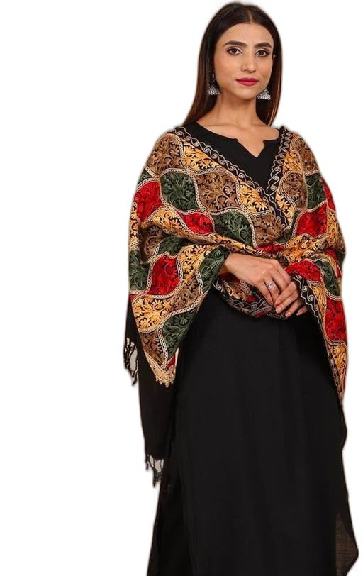 WOMEN SHAWLS, WOMEN STOLES,SHAWLS FOR WOMEN, SHAWLS,STOLES, EMBROIDERY SHAWL FOR WOMEN,EMBROID AMR-P107-image-25