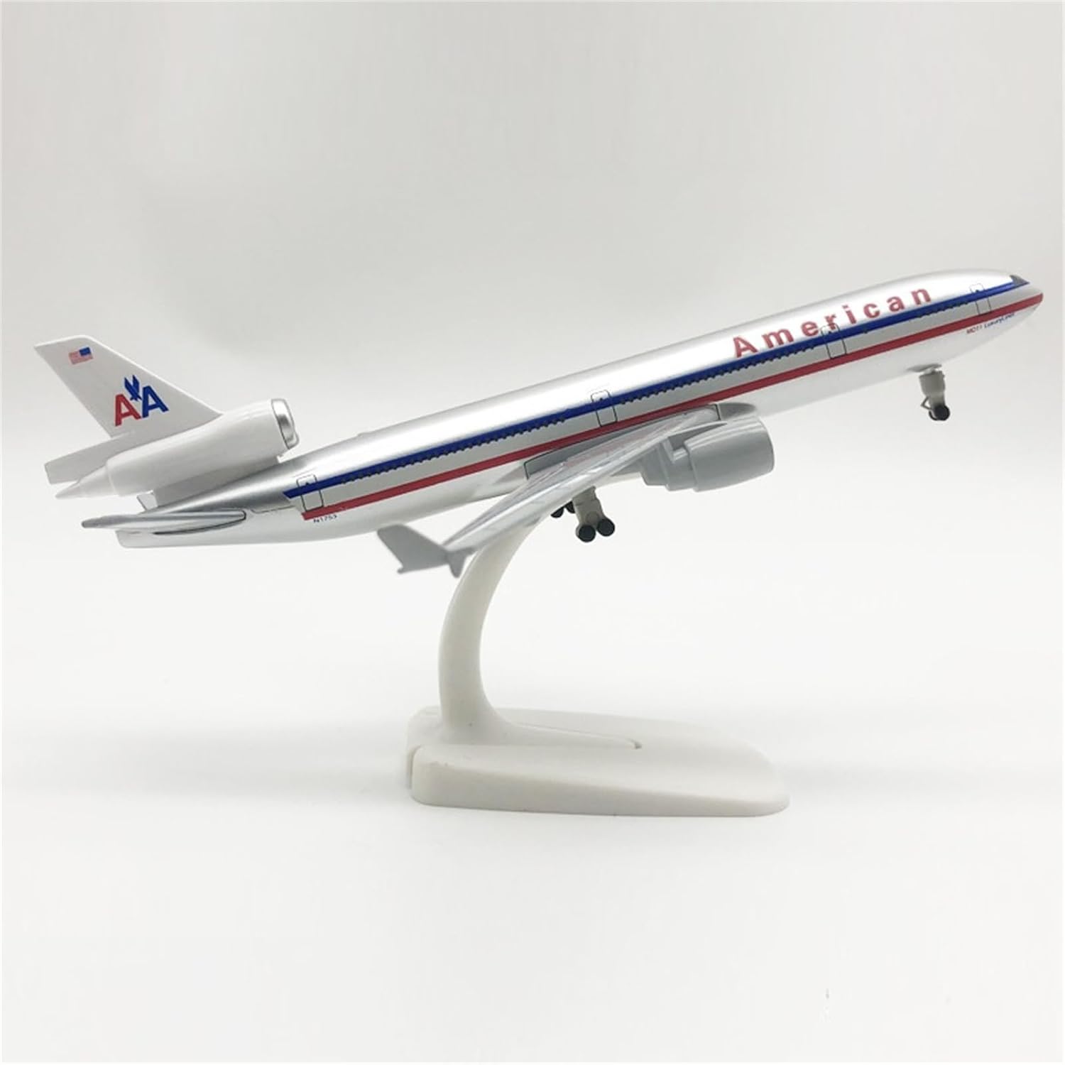 MOUDOAUER 1:400 American MD-11 MD11 Airplane Metal Model Simulation Aircraft Model Aviation Model Aircraft Kits for Collection and Gift