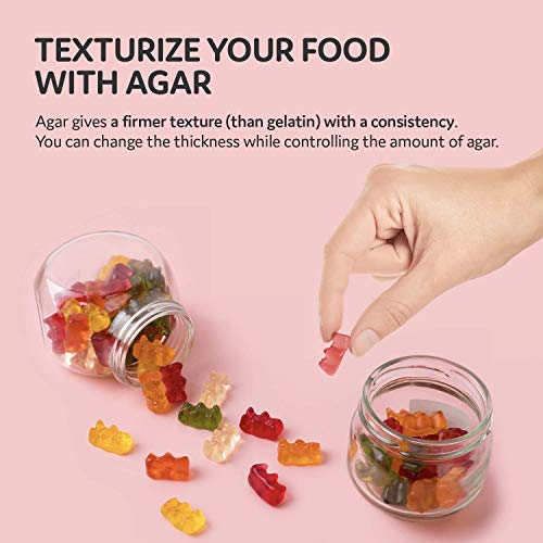 Agar Agar Powder Measuring Spoons Set, Vegan Cheese, Crystal Boba, Vegan Gelatin Substitute, Kosher, Halal, Non GMO, Unflavored Thickener LIVING JIN - Thumbnail 5