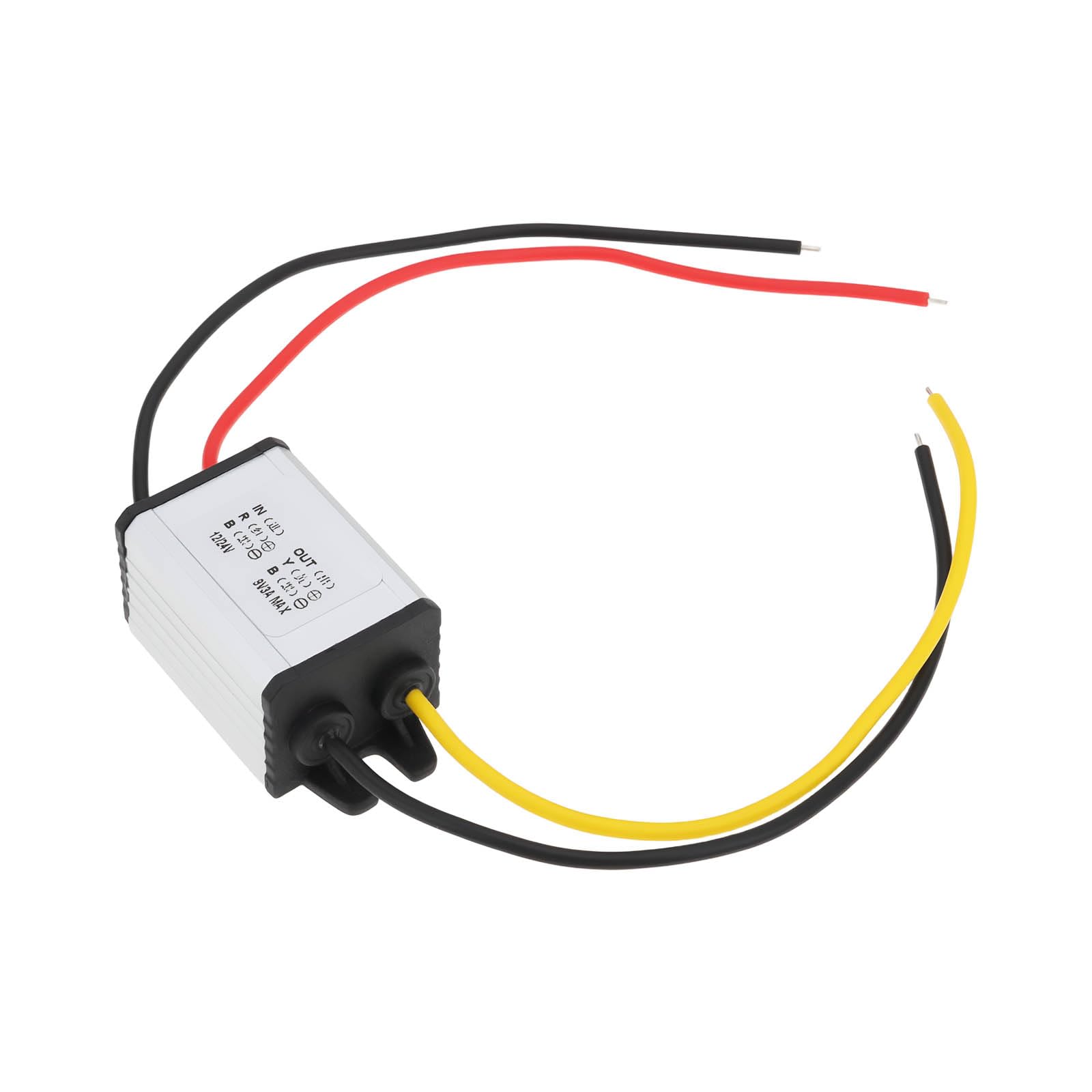 4 Wires Buck Power Converter DC 12V/24V to DC 9V 3A 27W for Automotive Electronic Equipment