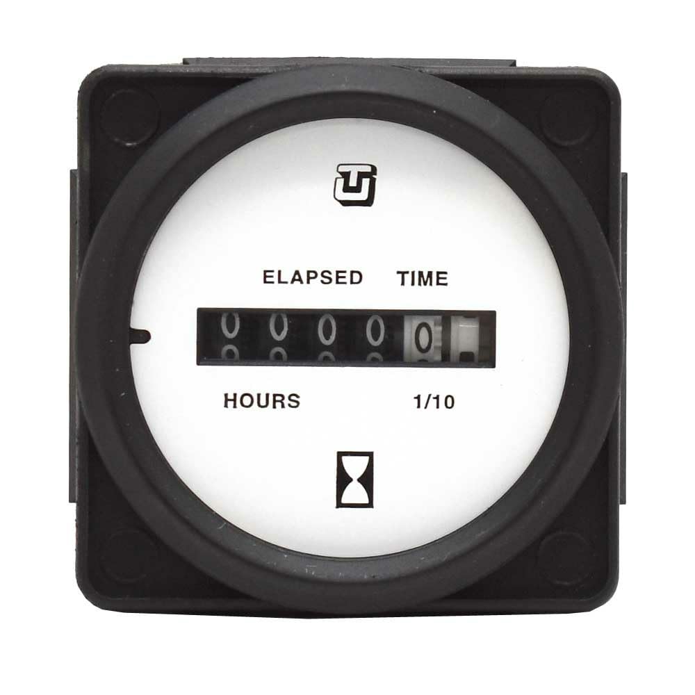 Boat Hour Meter Gauge MH0070 | 2 Inch Black White