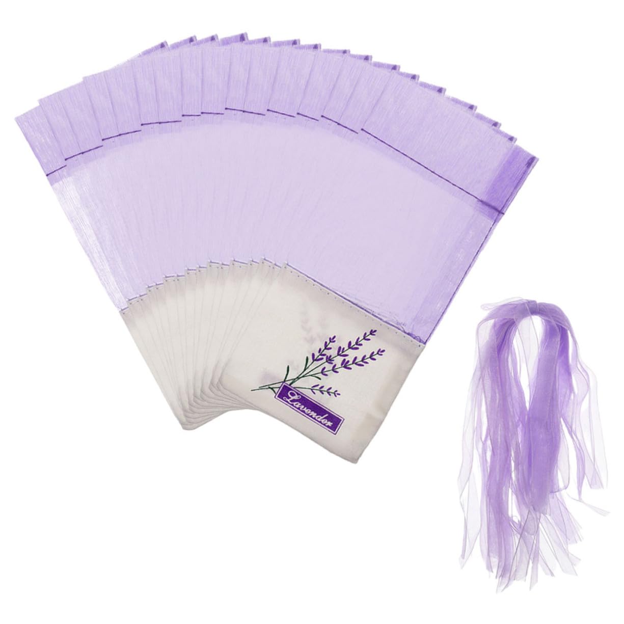 SOLUSTRE 50Pcs Empty Lavender Sachet Bags Deep Scented Pouches for Home Closet Car and Office Decoration Stylish and Convenient Storage
