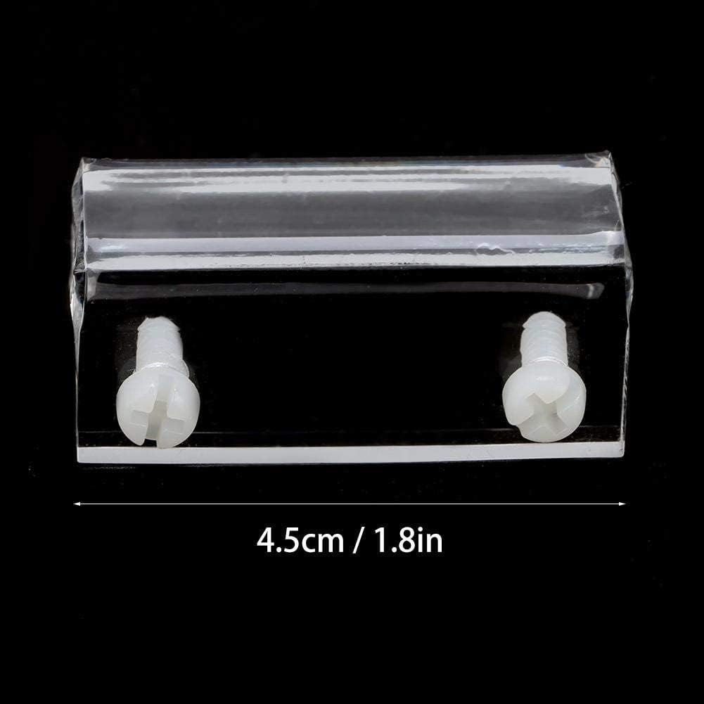 Clip de Couvercle en Verre pour Aquarium Support de Couvercle en Verre Acrylique Clips de Couvercle de Réservoir de Poissons avec Vis 4 Pièces