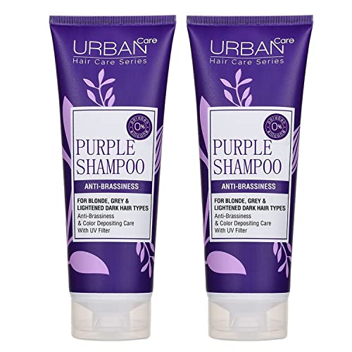 Urban Care Prevent Brassy Tones Purple Shampoo for Blonde/Gray Hair, 250ml Duo