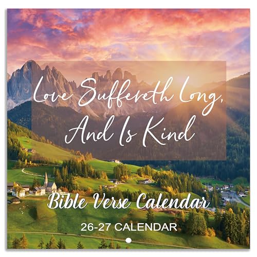 2026 Bible Verse Wall Calendar with Nature Quotes
