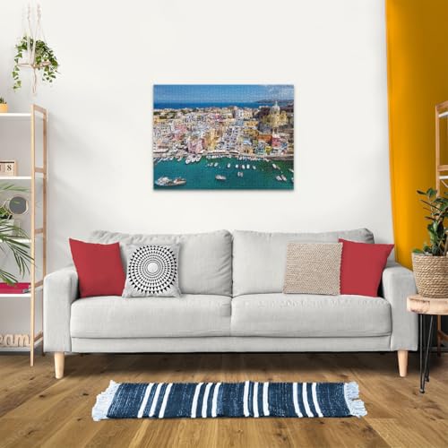 Puzzle 1500 piezas de Procida Italia para adultos de 80x60 cm 5