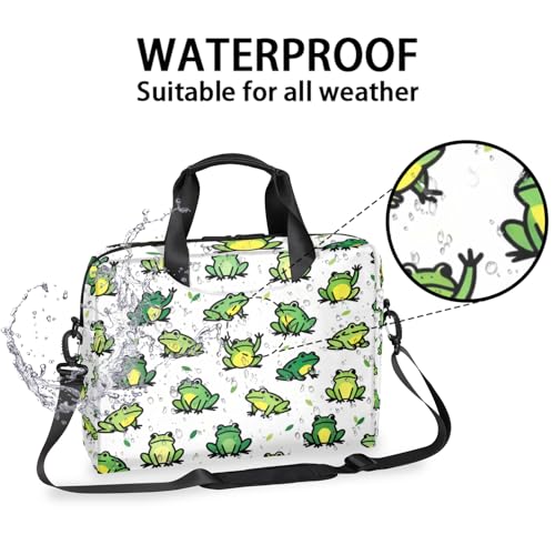 Bolso para laptop 16 pulgadas con diseño de ranas miniatura 2