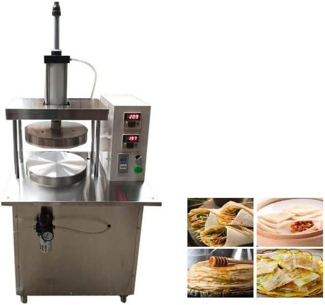 Crepe Makers automatic pancake machine 1200pcs/h pie Baking Machine for Spring pie/roasted duck pie/filling pie/Scallion pancakes/Omelet pie (25CM/9.8inch diameter, 110V/60HZ)