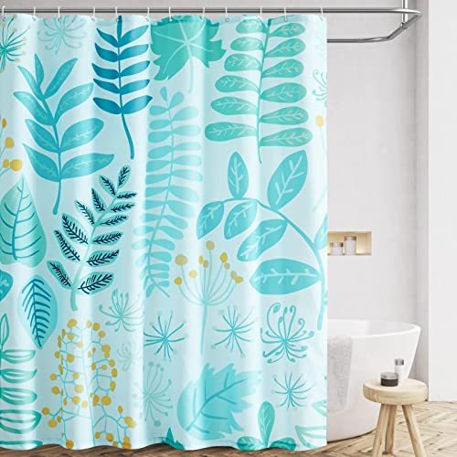 jinchan Vintage Floral Shower Curtain Waterproof Fabric Botanical Flower Plant Shower Curtains for Bathroom Elegant Luxury with 12 Hooks Blossom Red Multi 70x72 Inches 70"W x 72"L (Pack of 1