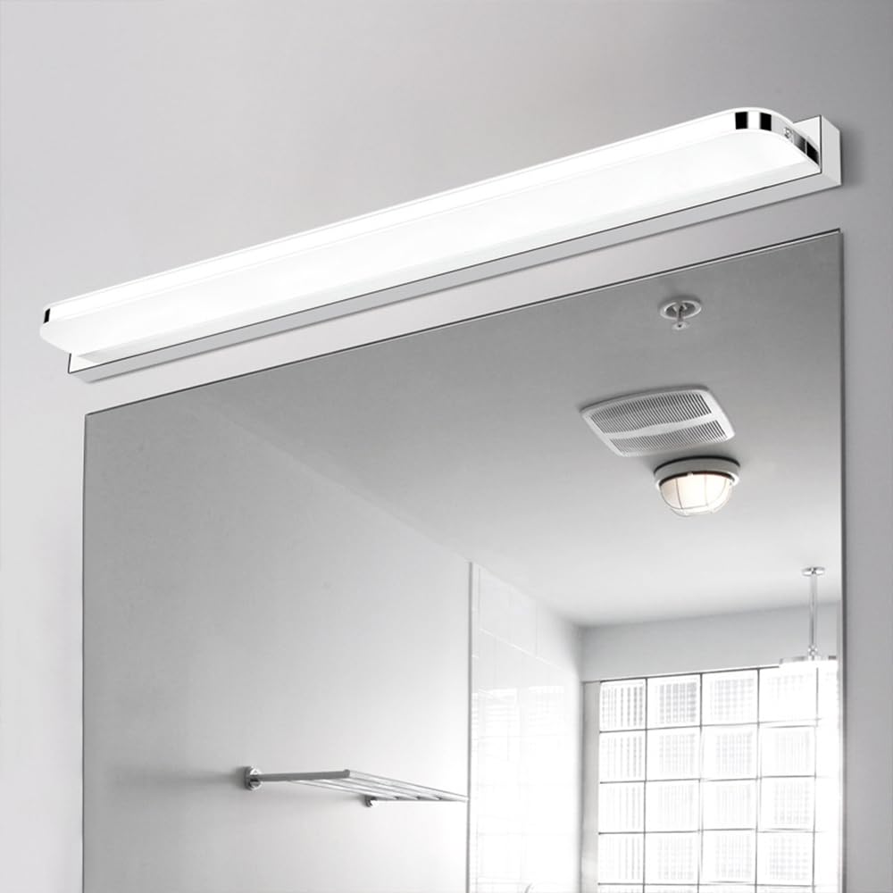 Ensemble de 2 luminaires de Salle de Bain sur Miroir, éclairage de vanité LED Moderne, luminaires de Salle de Bain, Appliques murales d'intérieur Modernes Blanc Froid 6000K pour Salle de bai
