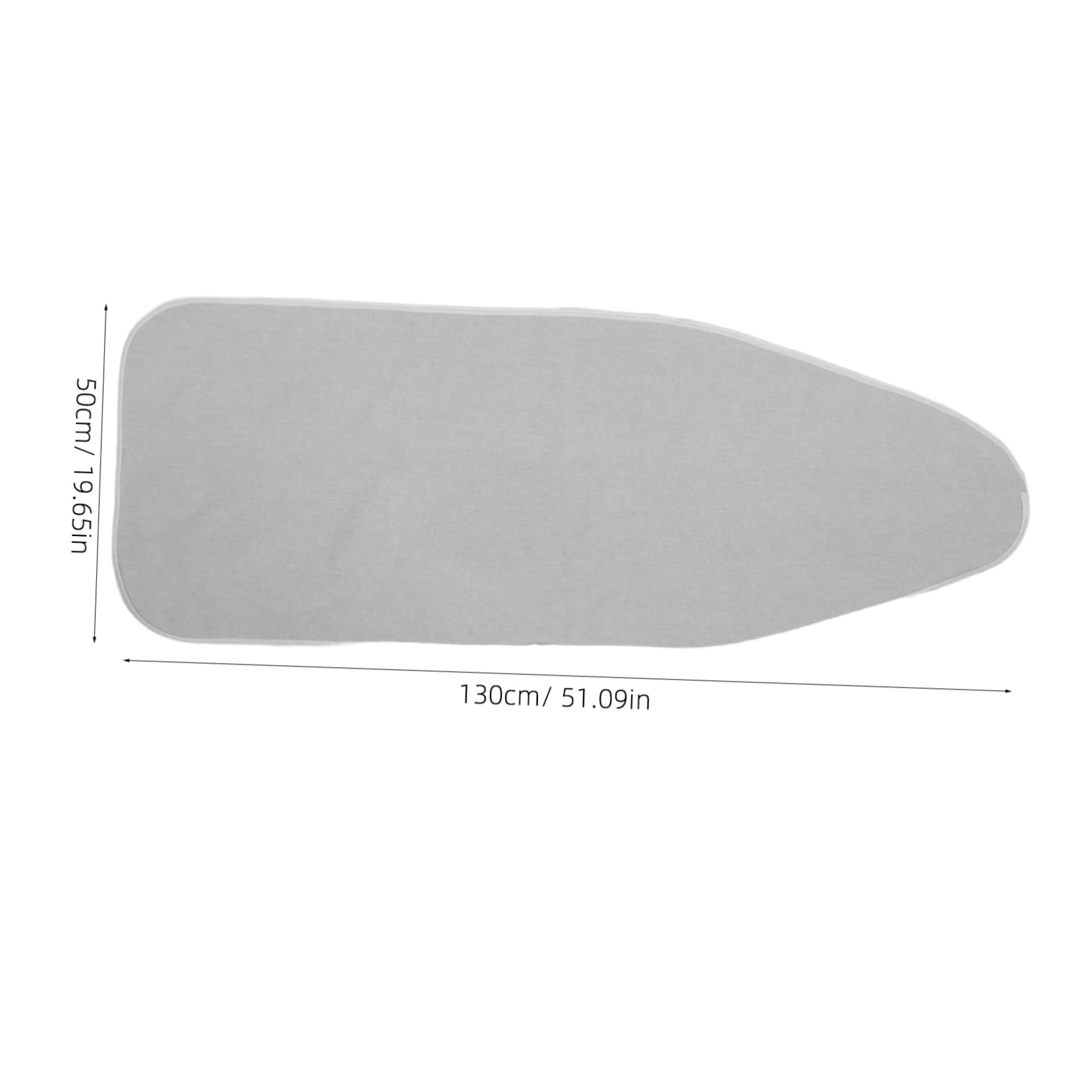 ULDIGI Countertop Ironing Board: Heat Resistant Sleeve Replacement Cover Pad for Wall Mounted Ironing Boards Suitable for 120 X 41cm Panel Silver