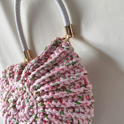 Clutch Purses For Women With Faux Pearls & Conch Shell Accents Candy Tone Polyester Shoulder Bag For Women3