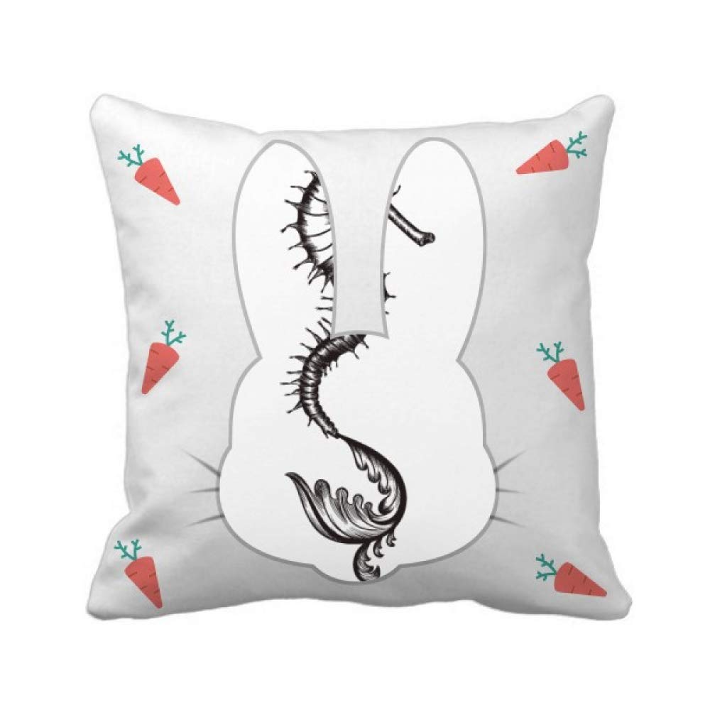 Coussin lapin noir hippocampe idée cadeau originale vie marine
