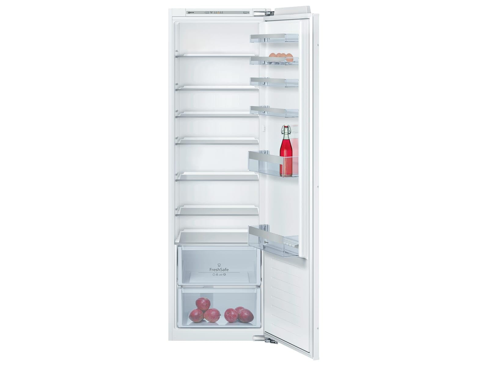 Neff KI1812FF0 - Nevera empotrable N50, 177,2 x 54,1 x 54,5 cm, refrigerador de 319 l, FreshSafe