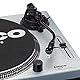 Lenco L-3809 Plattenspieler - DJ Plattenspieler mit Direktantrieb - USB - Vorverstärker - 33 und 45 U/min - MMC - RCA- Line Out - Blau Metallic