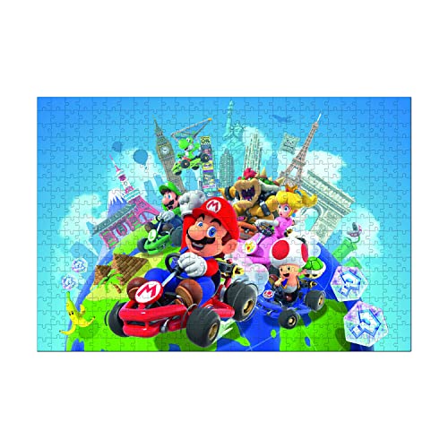 Winning Moves Puzzle Mario Kart Autour du monde 500 Pièces A partir de Version française - vue 2