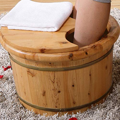 Baño de pies de madera de cedro para pedicura miniatura 3