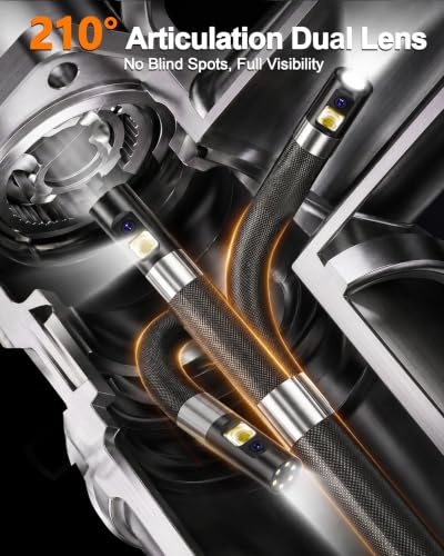Cámara de Inspección Articulada de Doble Lente 0.24” 2 vías para HVAC AC TORQBEAST S23 miniatura 2