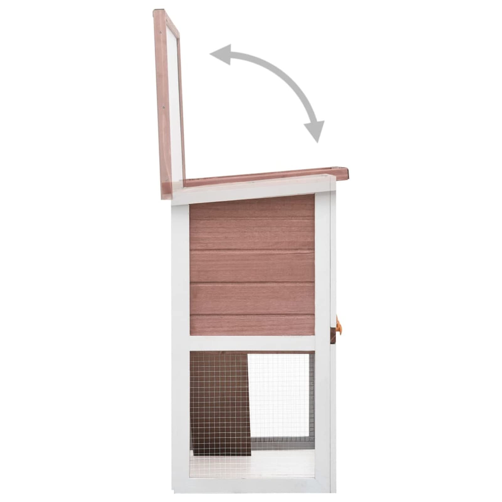Jaula conejera con 1 Puerta, Jaula Cobaya, Jaulas para Conejos, Jaula Hamster, Casa Conejo, Casita Conejo, Nido Conejo, Madera marrón